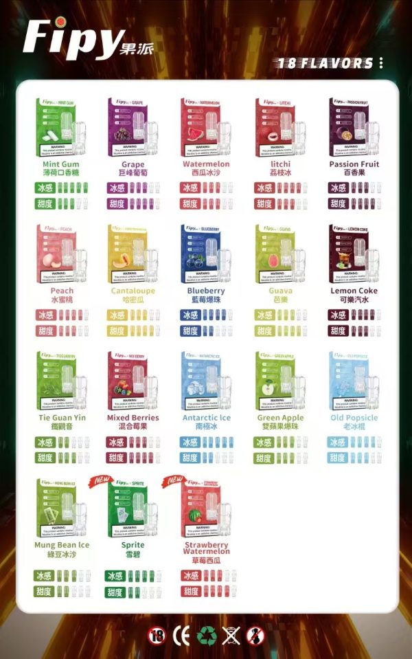 FIPY 果派一代煙彈  買3送1，買5送主機