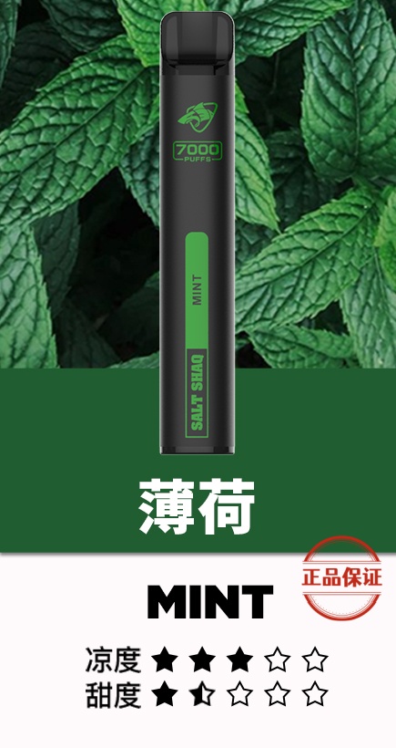 SALT SHAQ 鯊克 7000口 拋棄式電子煙